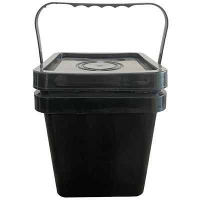 노란색 색상과 내구성 1.0-2.5MM 벽을 가진 5L 평면 플라스틱 버킷