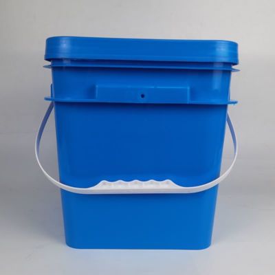 사용자 지정 인쇄 로고 및 디자인으로 5L 6L 8L 10L HDPE 플라스틱 정사각형 버킷을 재활용