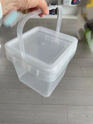 평면 2L 3L 5L 8L 10L 맑은 플라스틱 버킷