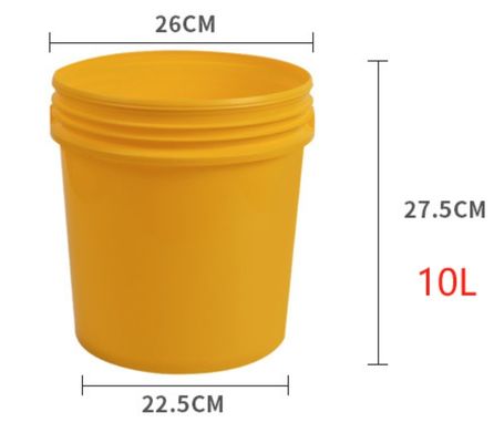 10 리터 플라스틱 컵 뚜?? 가 있는 무거운 용량 음식 컵 1.0~2.5MM 두께 BPA 없는