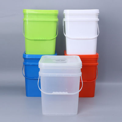 화학 다기능 밀폐 4L-20L 투명 사각형 버킷 1.0 ~ 2.5MM 두께