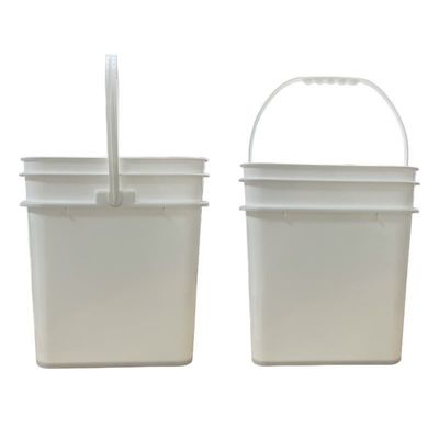 화학 다기능 밀폐 4L-20L 투명 사각형 버킷 1.0 ~ 2.5MM 두께