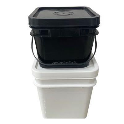 정사각형 HDPE 4L 5L 8L 플라스틱 배구 뚜?? 과 손잡이가 있는 정사각형 플라스틱 배구