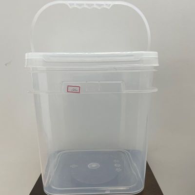 정사각형 HDPE 4L 5L 8L 플라스틱 배구 뚜?? 과 손잡이가 있는 정사각형 플라스틱 배구