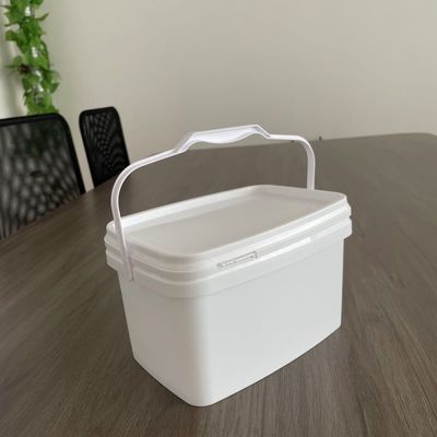 도구 내구성 2.5 갤론 플라스틱 컨테이너 뚜?? 이 있는 평면 버킷