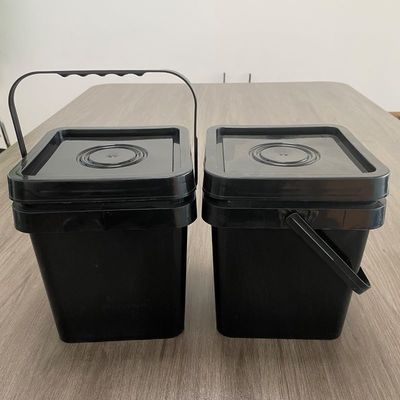 도구 내구성 2.5 갤론 플라스틱 컨테이너 뚜?? 이 있는 평면 버킷