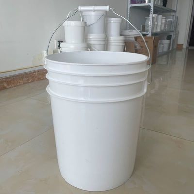 1-25 리터 흰색 팩 플라스틱 버킷 뚜?? 손잡이 가루 HDPE 쉽게 열 수 오래 지속 가능