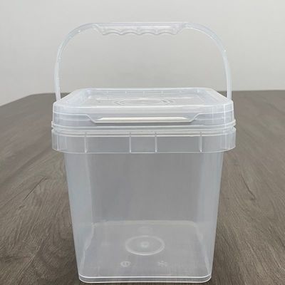 500ml 소스 컨테이너 사각형 팩 흰색 인쇄 버킷 1.0 ~ 2.5 mm 두께