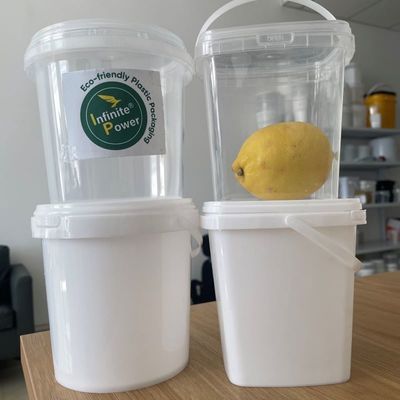 500ml 소스 컨테이너 사각형 팩 흰색 인쇄 버킷 1.0 ~ 2.5 mm 두께