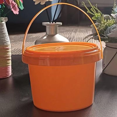 반려동물 식품 보존 및 조직 2L 둥근 플라스틱 버킷 컨테이너