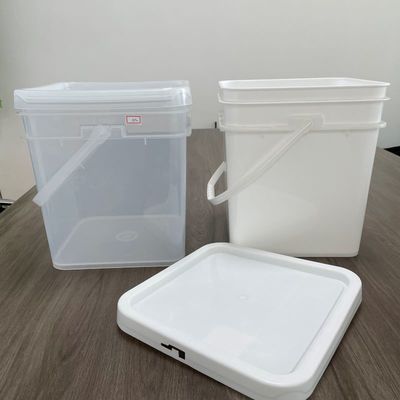 병과 플라스틱 덩어리 1 갤런 평방 버킷 사용자 정의 인쇄 열 전송 IML
