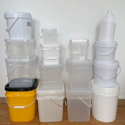 비스키 컨테이너 HDPE 소재와 인쇄 된 디자인을 가진 15L 평면 플라스틱 버킷