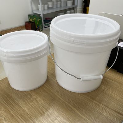 뚜?? 이 있는 1L 플라스틱 버킷 HDPE 땅콩 버터 식품 용기