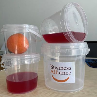 공기 밀폐 뚜?? 과 HDPE 재질의 둥근 플라스틱 컨테이너 버킷