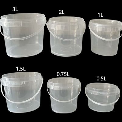 1L 투명한 플라스틱 용기, 공기 밀폐 뚜??, 맞춤형 보관 및 조직