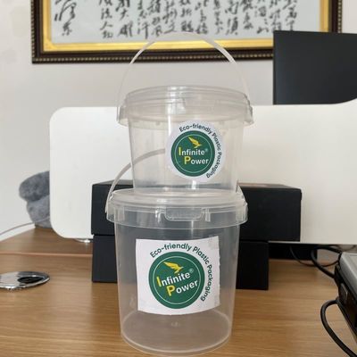 10.0 ~ 2.5MM 두께 선명 또는 흰색 버킷 플라스틱 배트 1 리터 블랙