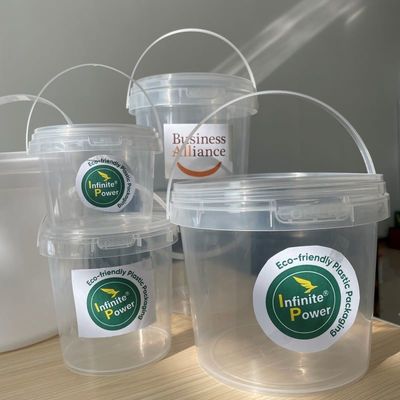 식품 등급 플라스틱 덩어리 뚜?? 과 손잡이 500ml 750ml 1L 2L 3L 5L 사이즈 ISO 인증
