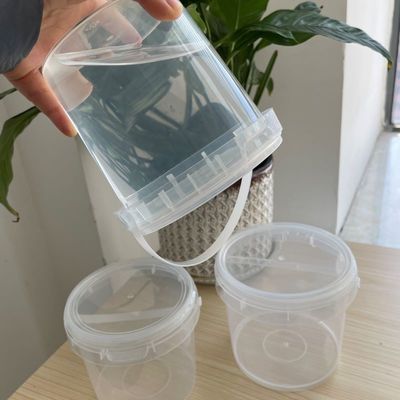 식품 등급 플라스틱 덩어리 뚜?? 과 손잡이 500ml 750ml 1L 2L 3L 5L 사이즈 ISO 인증