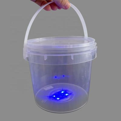 300ml 500ml 750ml 1L 평면 HDPE 플라스틱 버킷 식품 저장 및 포장 디자인