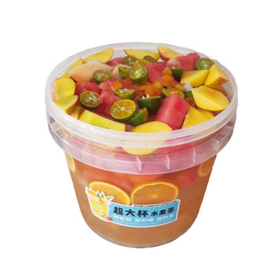 1 리터 둥근 버킷 1.0-2.5 밀리미터 두께 의 음식 용기 를 사용자 지정 하십시오