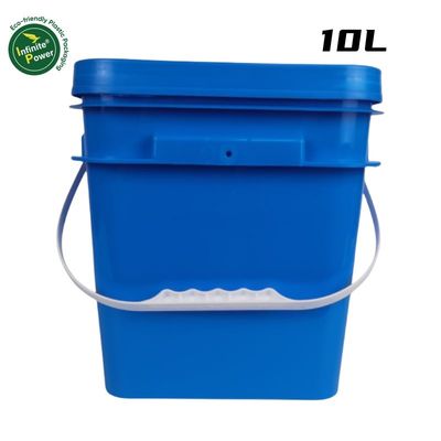 산업용 사각형 가축 사료 용기용 투명 또는 흰색 IML 인쇄 플라스틱 버킷