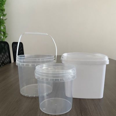 인쇄 실크 스크림 5 리터 흰색 PP 식품 등급 플라스틱 컵 캡