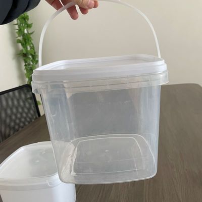 아이스크림 컨테이너 뚜?? 과 손잡이 두께 1.0 ~ 2.5mm의 식품 등급 플라스틱 버킷