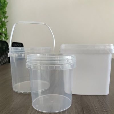 아이스크림 컨테이너 뚜?? 과 손잡이 두께 1.0 ~ 2.5mm의 식품 등급 플라스틱 버킷