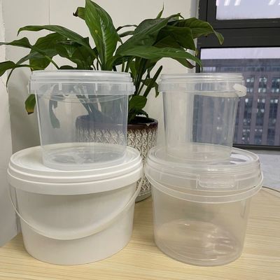 1L 2L 4L 5L 둥근 플라스틱 버킷 뚜?? 이 있는 직사각형 버킷 사용자 지정 로고 인쇄 버킷