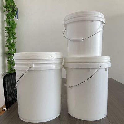식품 안전 승인 된 2L 4L 8L 10L 16L 덮개 인증을 가진 플라스틱 흰색 PP 버킷 FDA