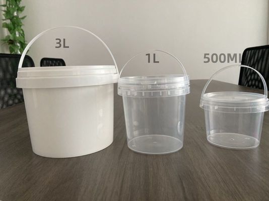 1L 2L 3L 4L 5L 식품 용기 폴리프로필렌 두께 1.0 ~ 2.5MM로 만든 선명한 플라스틱 버킷