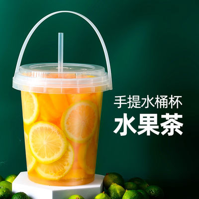 식품용 음료 포장 컨테이너 둥근 플라스틱 버킷 뚜?? 1L 2L 3L 4L 5L
