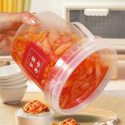 식품용 음료 포장 컨테이너 둥근 플라스틱 버킷 뚜?? 1L 2L 3L 4L 5L