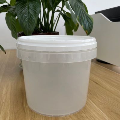 플라스틱 손잡이와 뚜?? 플라스틱 버킷을 가진 맑은 욕조를 사용자 정의