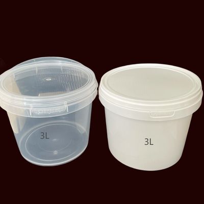 플라스틱 손잡이와 뚜?? 플라스틱 버킷을 가진 맑은 욕조를 사용자 정의