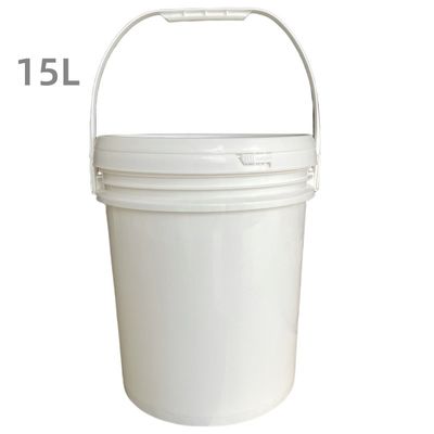 GAP/ISO/FDA 인증서와 함께 15L 플라스틱 버킷 원형 흰 버킷 간식 성능