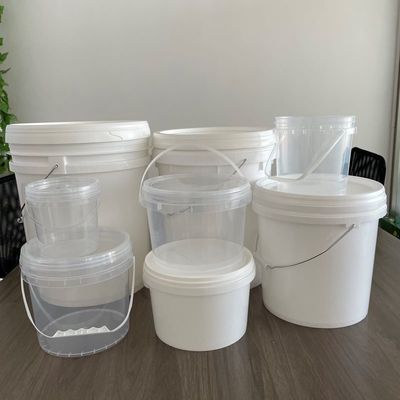 1L, 2L, 3L, 4L, 5L의 둥근 검은색 또는 흰색 플라스틱 버킷, 뚜?? 두께 1.0~2.5mm