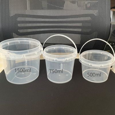 1L, 2L, 3L, 4L, 5L의 둥근 검은색 또는 흰색 플라스틱 버킷, 뚜?? 두께 1.0~2.5mm