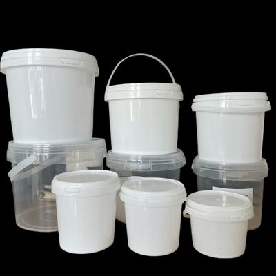 변조 방지성 작은 흰색 요구르트 버킷 500ml 750ml 1L 식품용 용기