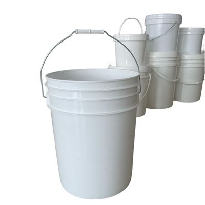 20L 뚜?? 과 편리한 손잡이가 있는 흰색 5 갤론 플라스틱 배트