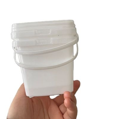 뚜?? 이 있는 둥근 또는 사각형 사용자 지정 플라스틱 용기 300ml 500ml 750ml 1L 맑은 버킷