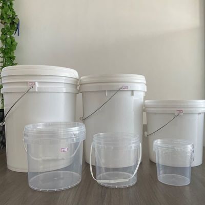 1.0 ~ 2.5MM 두께 20 리터 페인트를위한 플라스틱 버킷 견고한 버킷 뚜?? 과 손잡이