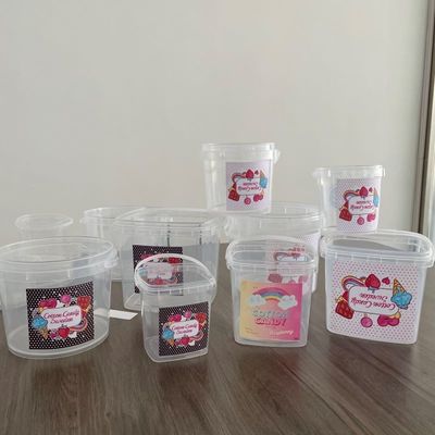 32온스 캔디 컨테이너 1L 맑은 컵과 LED 라이트 팝콘 플라스틱 컵
