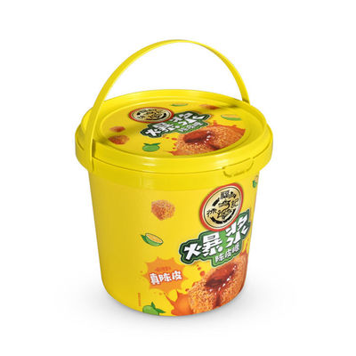 요거트 사탕 바 Plastic Bucket 300ml 500ml 1L 백색 용기 뚜??