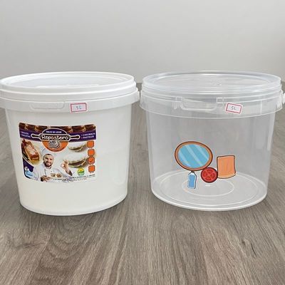공장 가격 플라스틱 버킷 1L 2L 3L 4L 5L 식품 용기