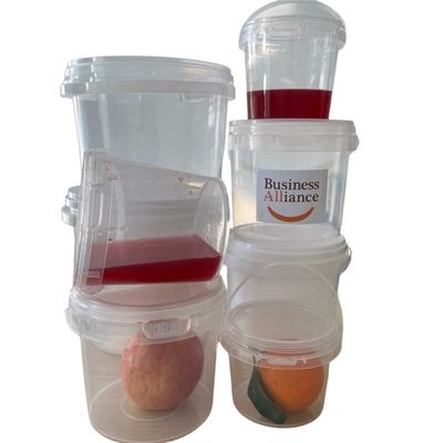 이 열 이 전달 되는 인쇄 된 플라스틱 음식 용기 로 편리 하게 음식 을 포장